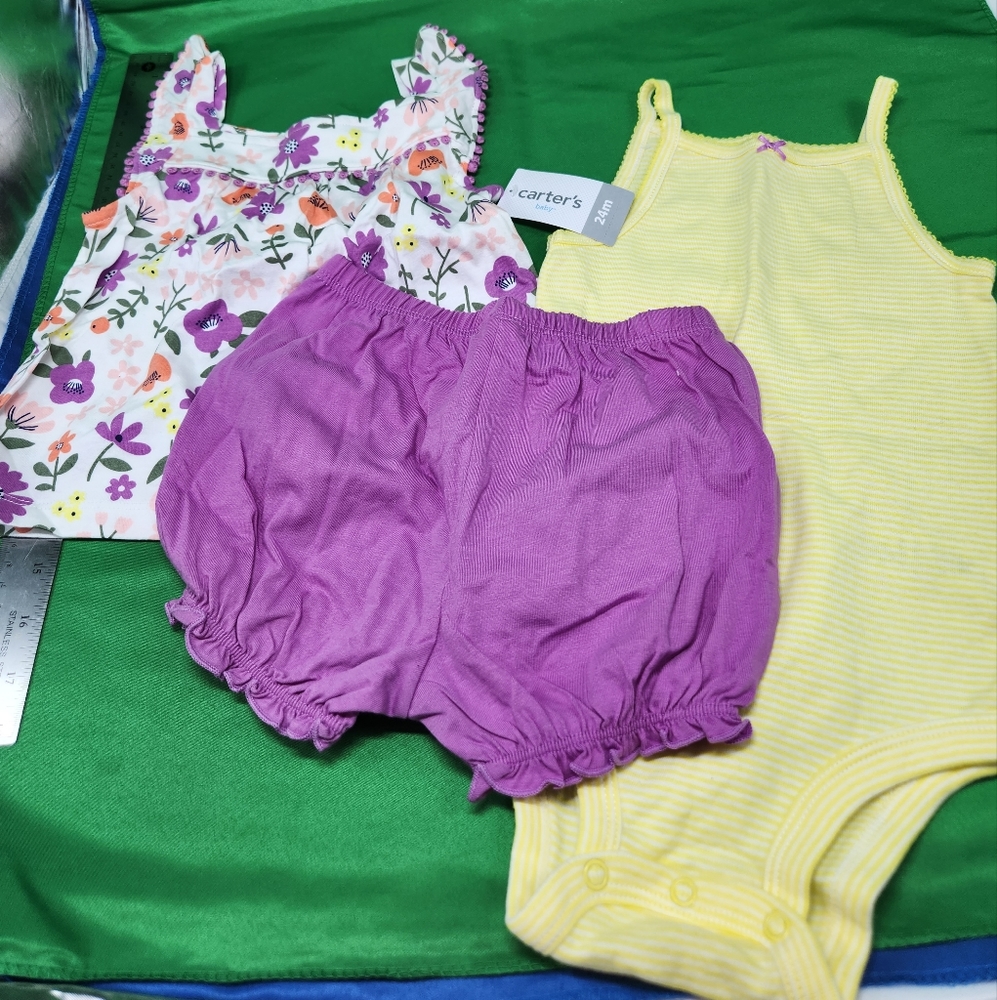 3 piece summer clothes set for 24 month girl